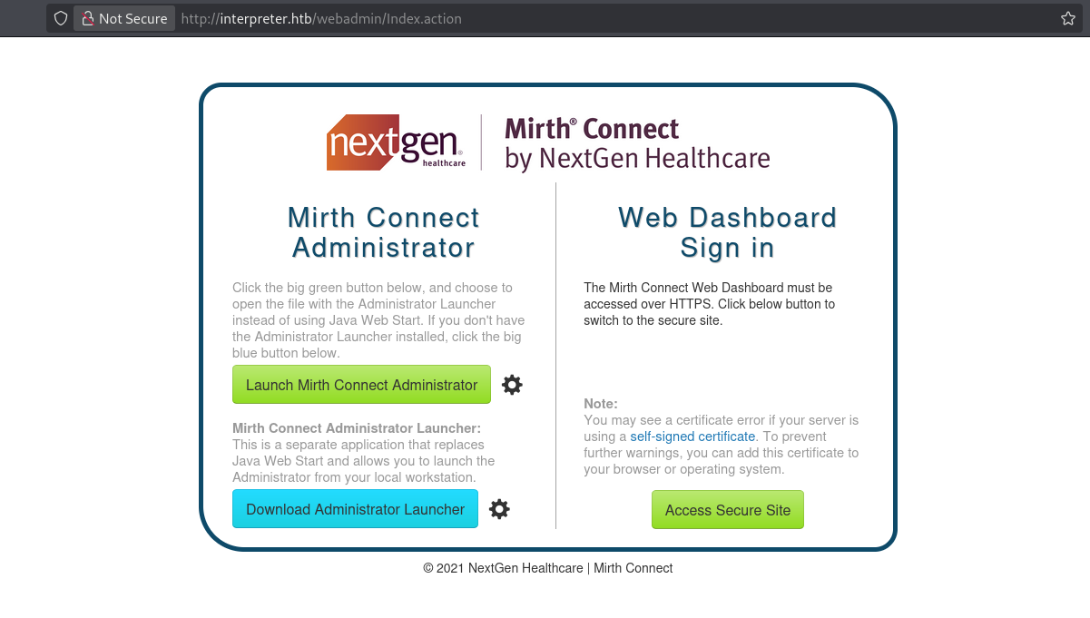 Web homepage