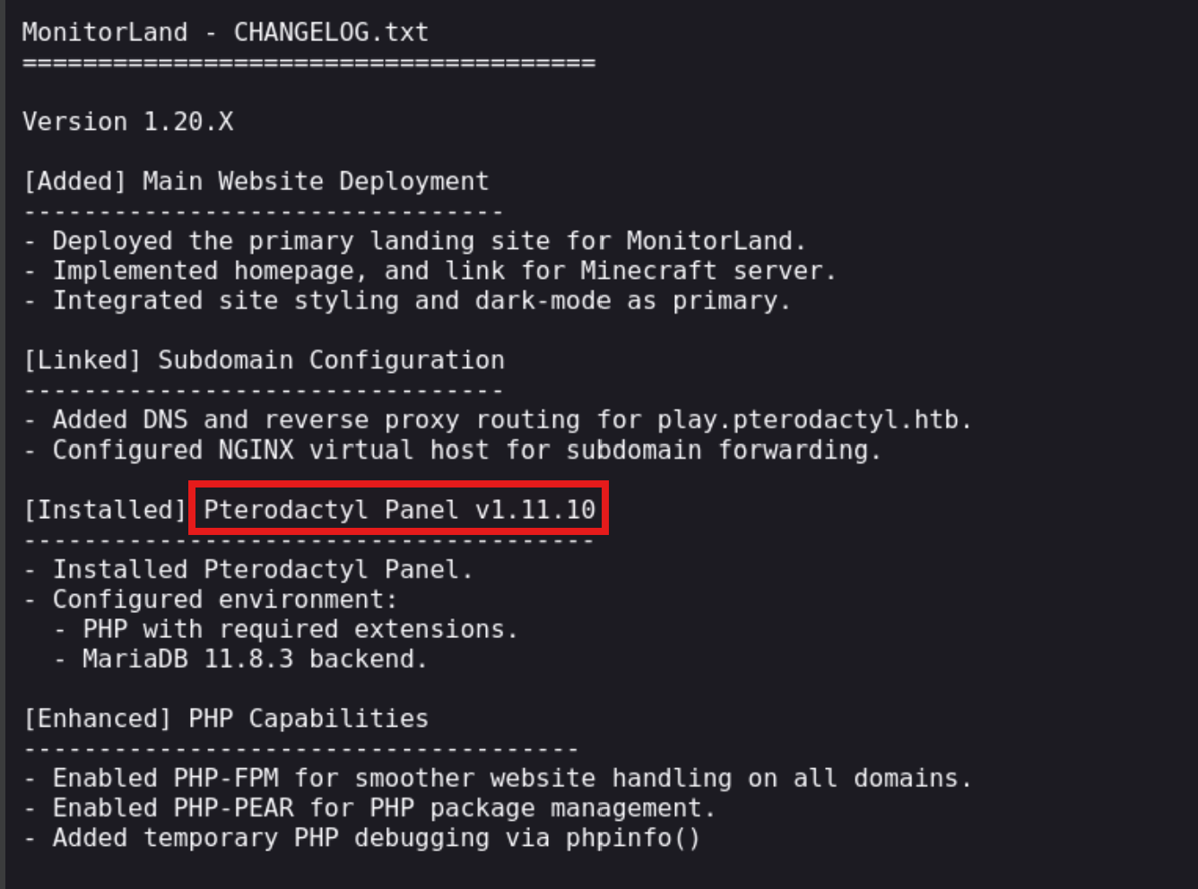 Changelog